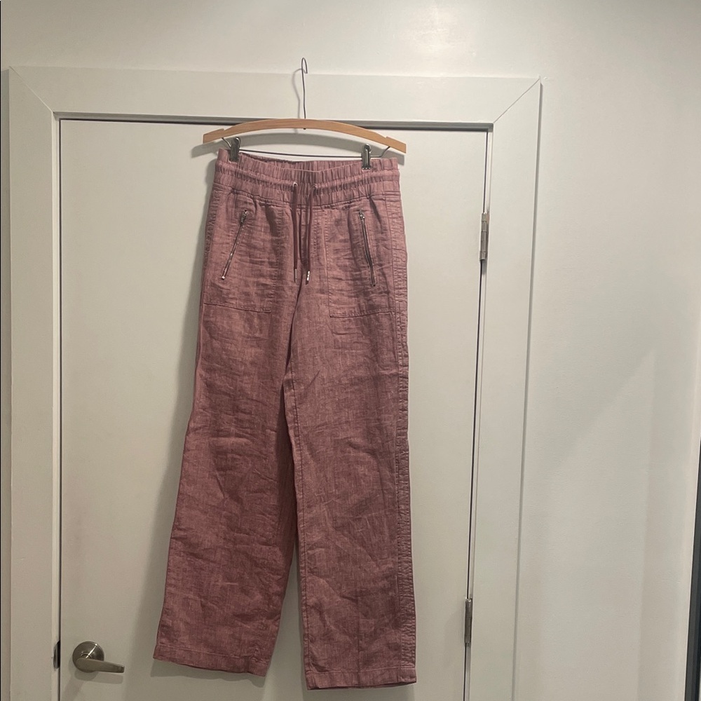 Athleta Wide Leg Pants in Dusty Rose